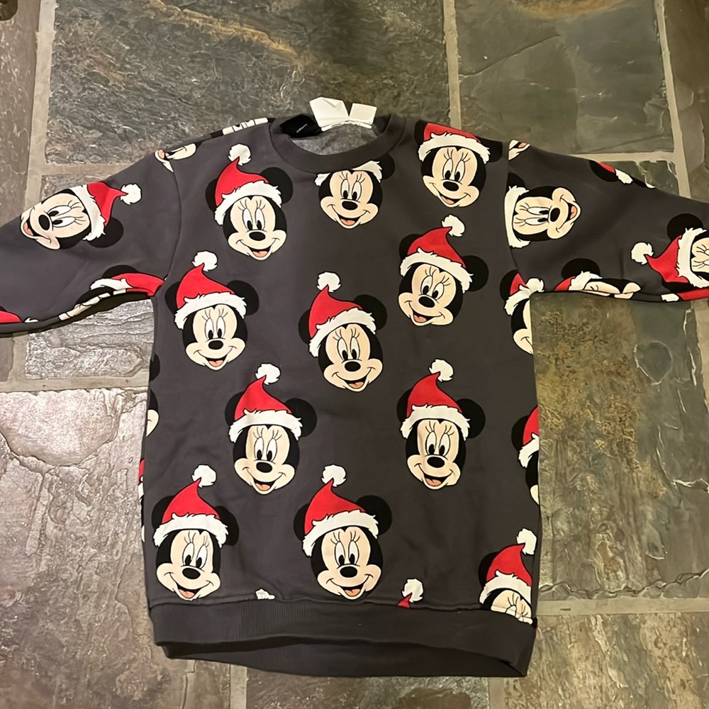 Zara Minnie Mouse sweatshirt holiday